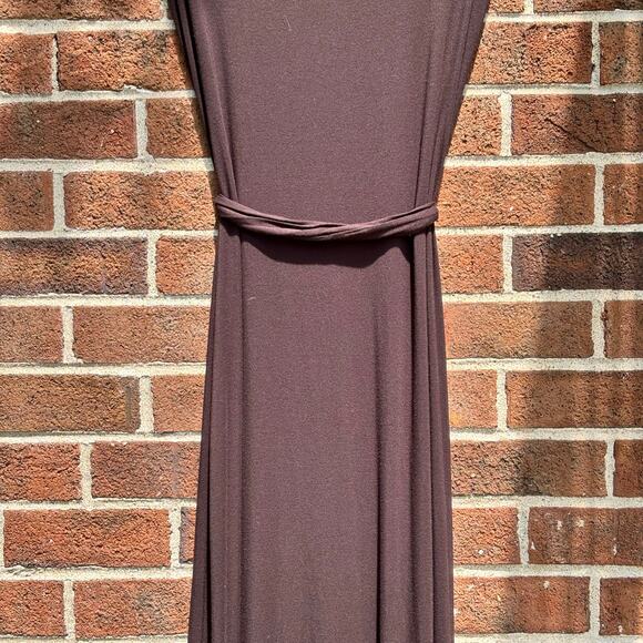Banana Republic Heritage Stretch Brown Maxi Dress Size Small - Picture 10 of 12